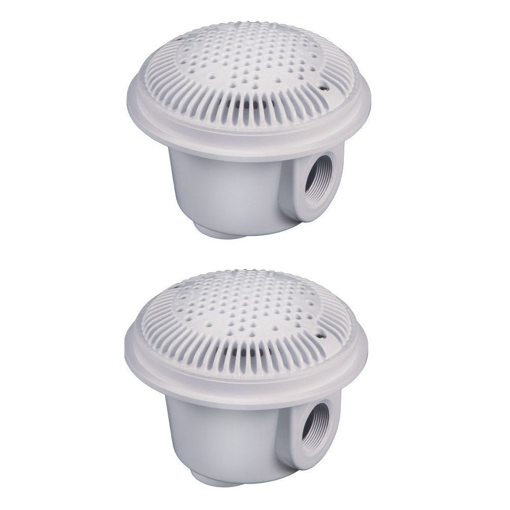 Hayward WG1048AVPAK2 1.5" Suction Outlet Assembly - White Pack of 2