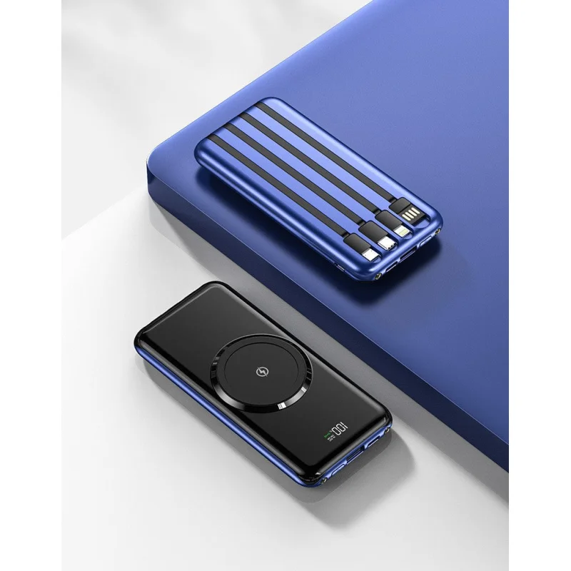 Wireless Charger with Fast Charging & Smart Safety Features | Sleek Design for Modern Devices Blue