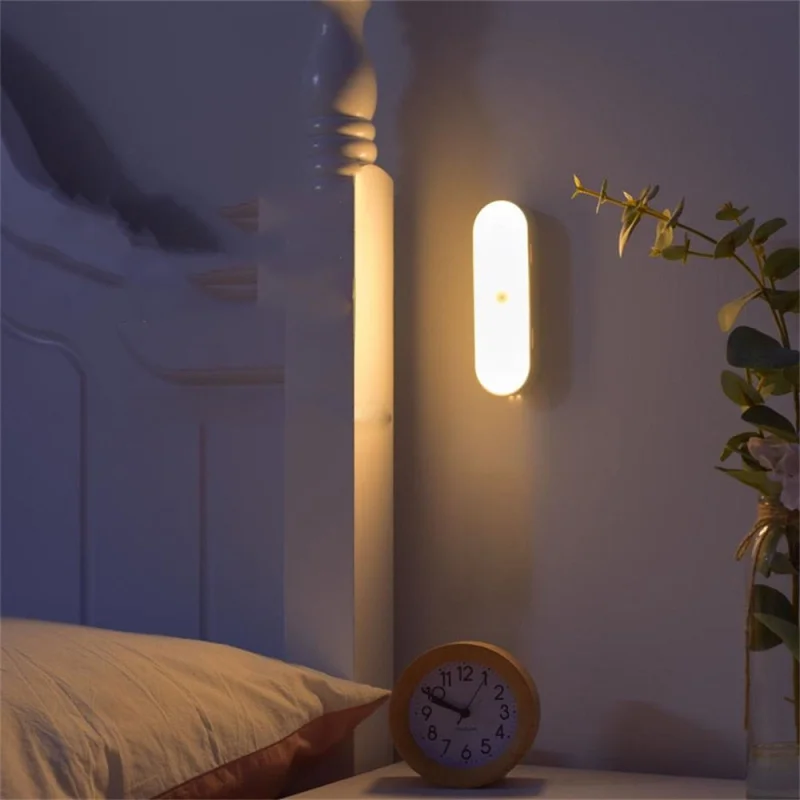 Wireless Motion Sensor Wall Light with USB Rechargeable Battery | Convenient Lighting Solution for Safety and Comfort Warm motion sensor
