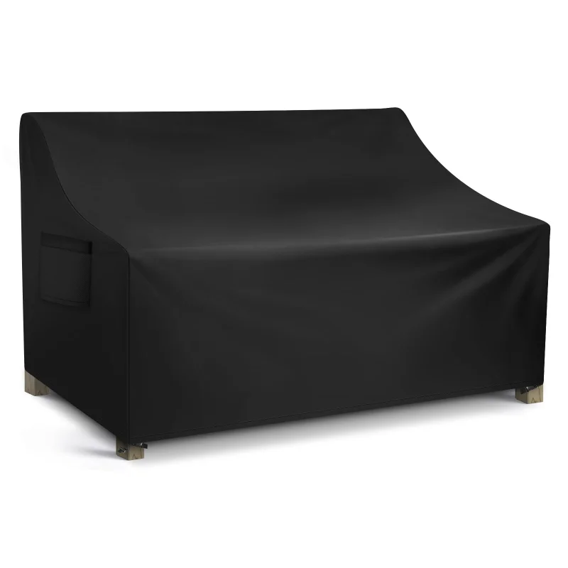 WLEAFJ Patio Sofa Cover Waterproof, 3-Seater Outdoor Sofa, Heavy Duty Deep Lounge Loveseat, Large Lawn Furniture with Air Vent, 82.6 W x 39 D x 28 H