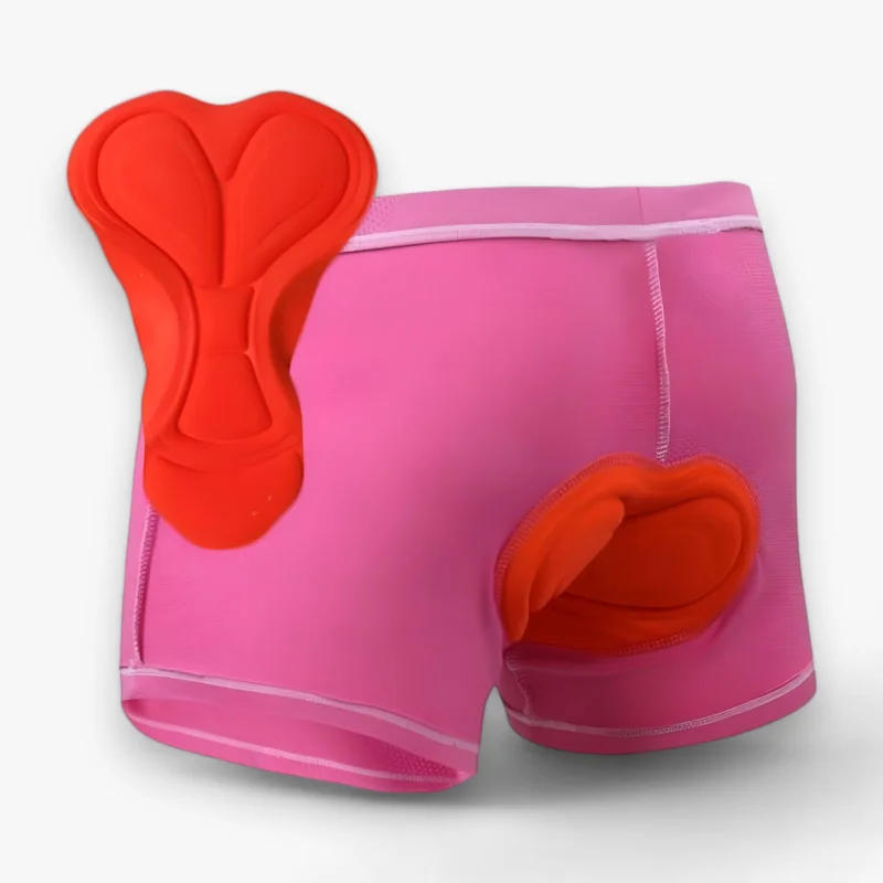 Women's Bike Riding Shorts | 5D Gel Padded Cycling Shorts with Breathable Stretch Fabric | Comfortable Bicycle Shorts for Women Red