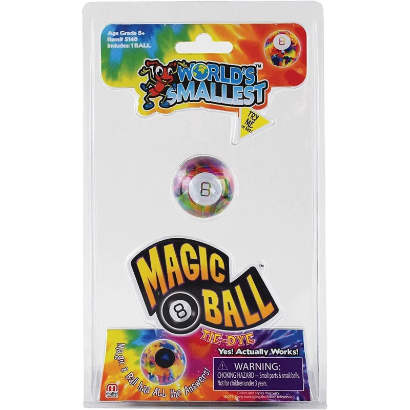 World's Smallest Magic 8 Ball Tie Dye, Multi